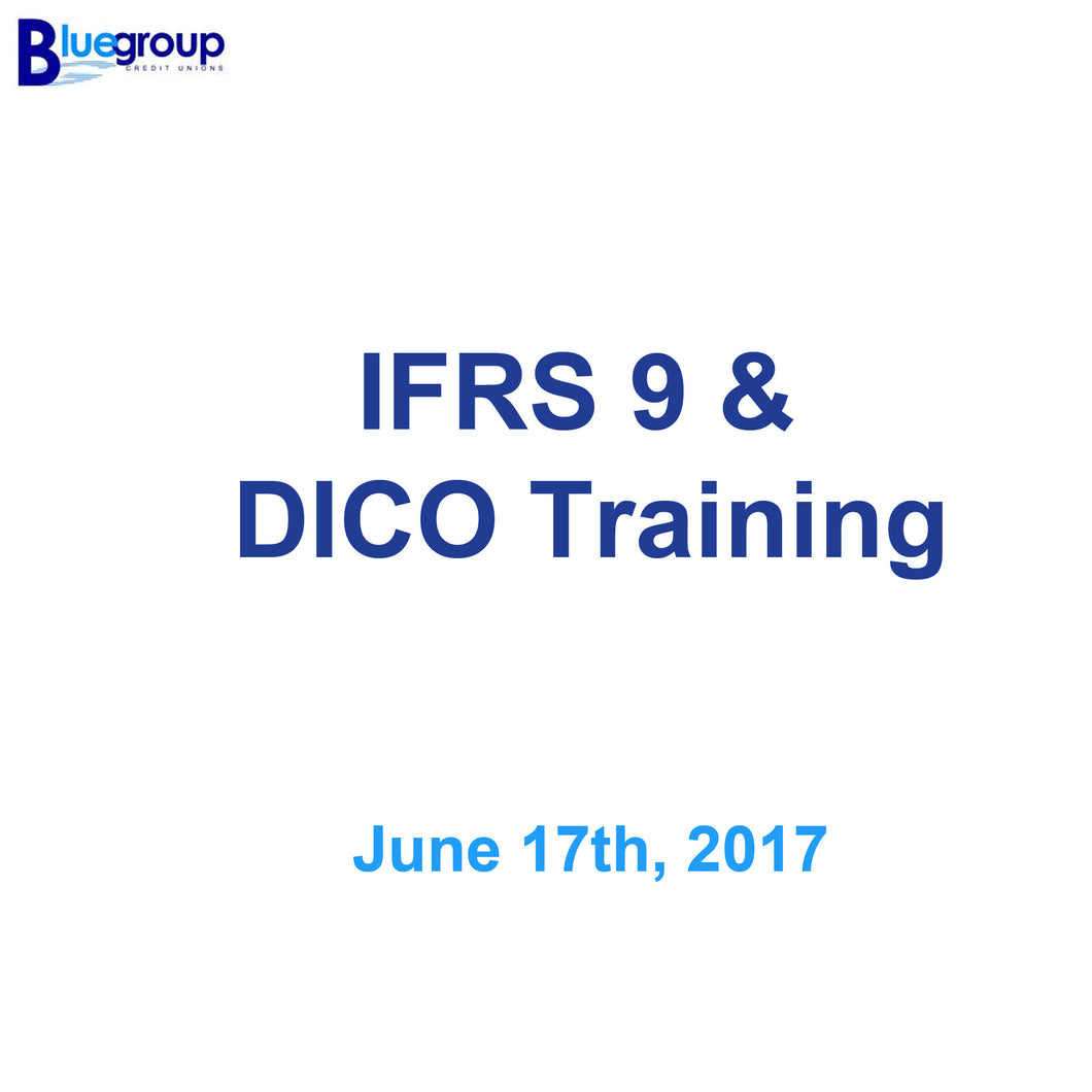 June 17th - IFRS 9 & DICO Training
